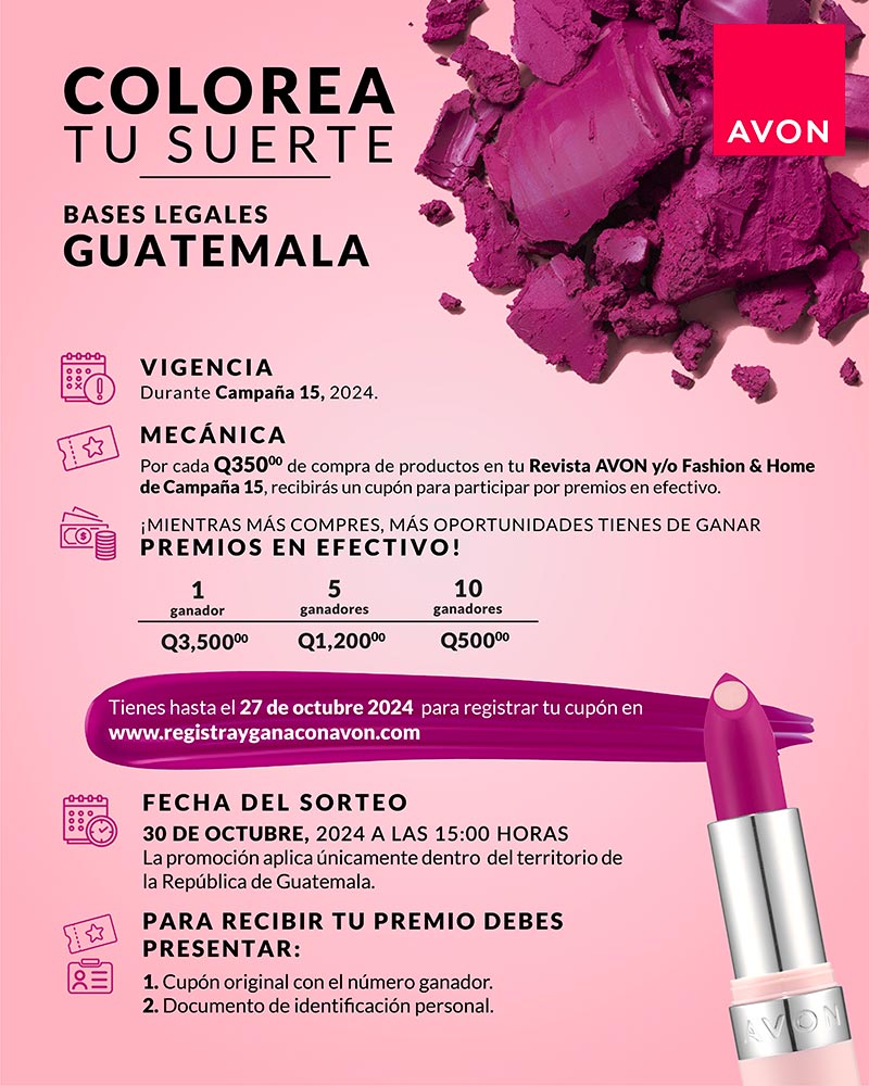 Colorea tu Siuerte con Avon